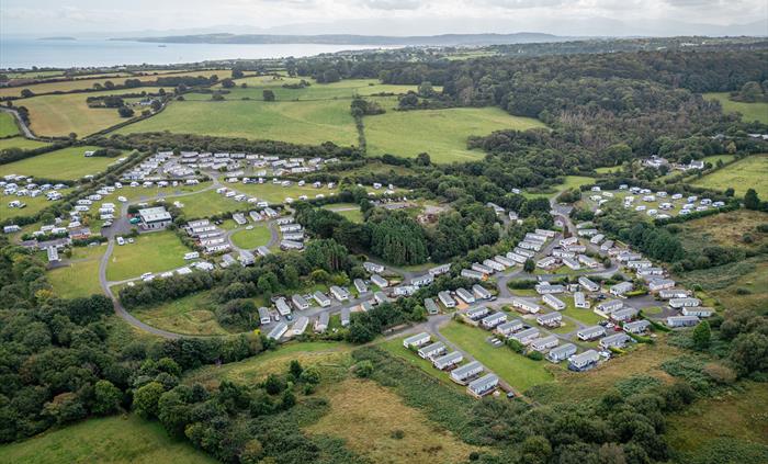 Aerial view of Tyn Rhos